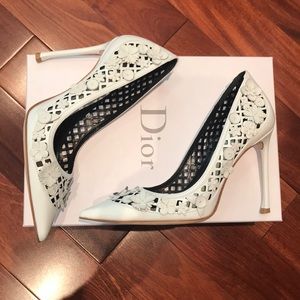 Dior Flor Laser cut pumps